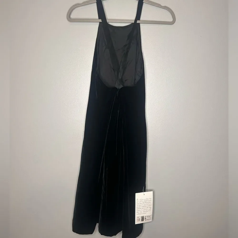 Nicole Miller New York Velvet Criss Cross Back Dress NWT